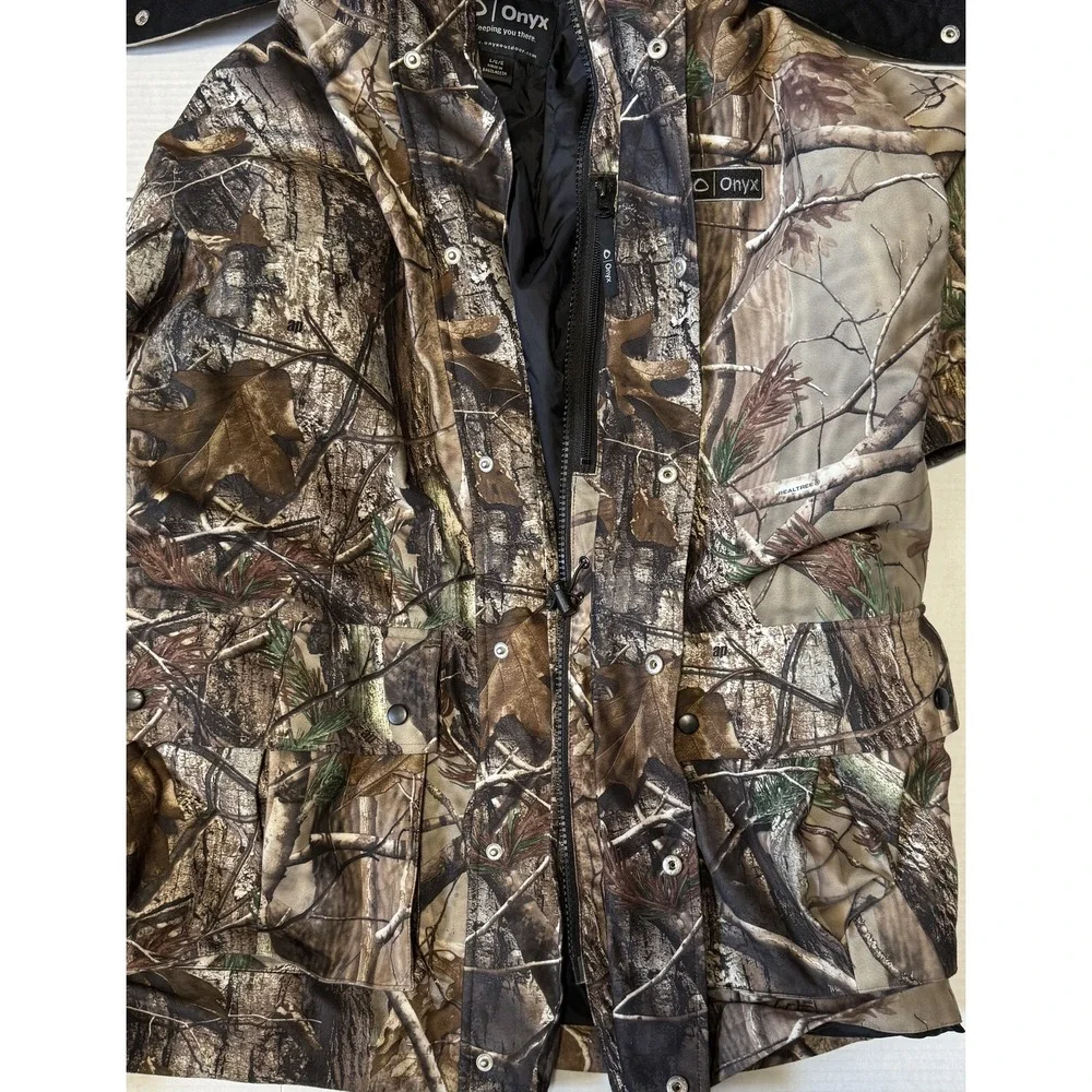 ONYX - Men's AP Realtree Camo 3 in 1‎ Shell Hooded Hunting Jacket - Large
